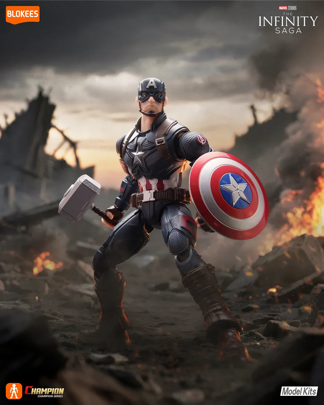 Blokees Marvel 81115 Champion Class Infinity Saga Captain America