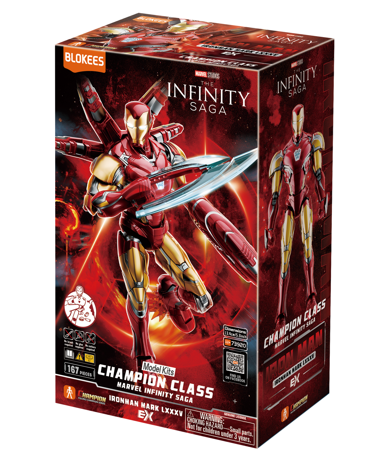Blokees Marvel 73920 Champion Class Infinity Saga Iron Man Mark LXXXV ...