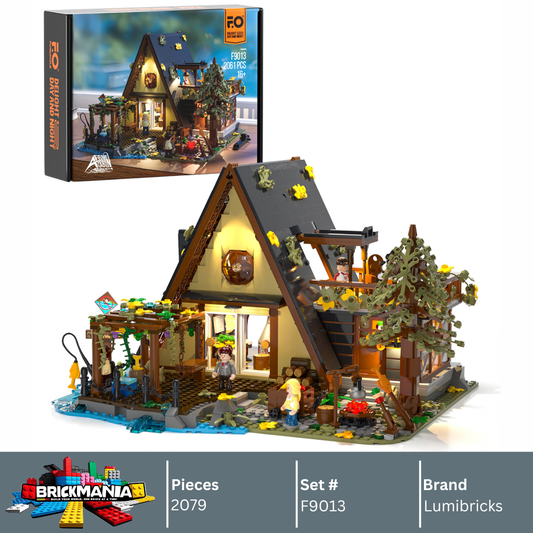 Lumibricks F9013 A-Frame cabin Building Toy Set | 2079 PCS