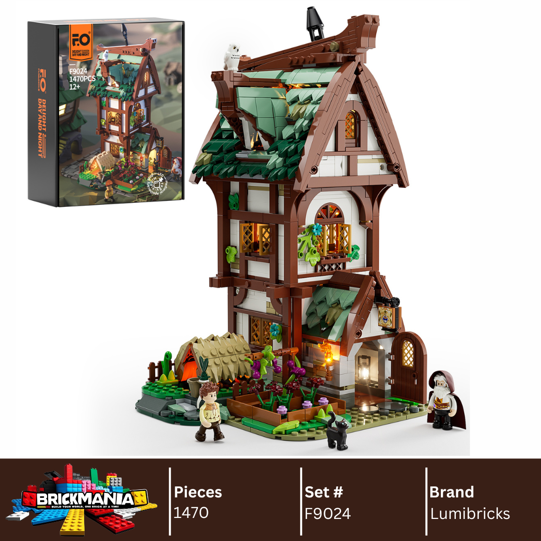 Lumibricks F9024 Medieval Apothecary Shop Building Toy Set | 1470 PCS