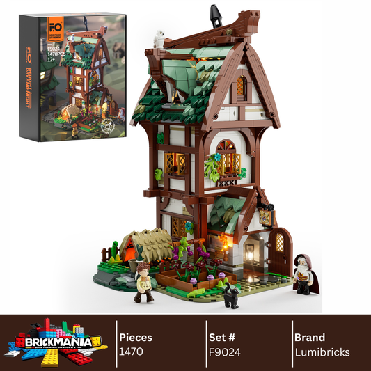 Lumibricks F9024 Medieval Apothecary Shop Building Toy Set | 1470 PCS