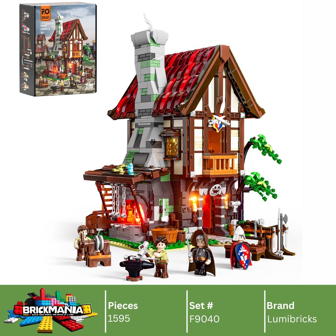 Lumibricks F9040 Forge House Building Toy Set | 1595 PCS