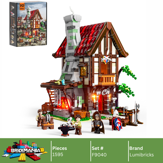 Lumibricks F9040 Forge House Building Toy Set | 1595 PCS