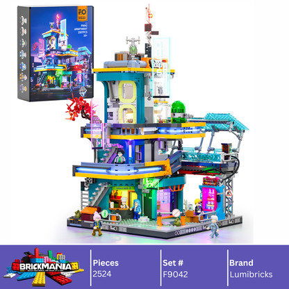 Lumibricks F9042 Apartment Building Toy Set | 2524 PCS