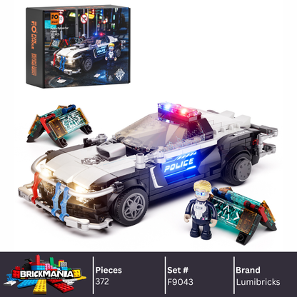 Lumibricks F9043 Police Patrol Car Building Toy Set | 372 PCS