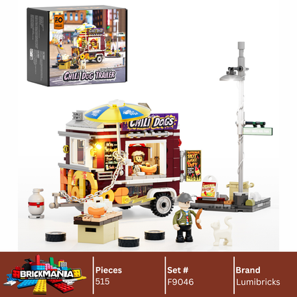 Lumibricks F9046 Chili Dog Trailer Building Toy Set | 515 PCS