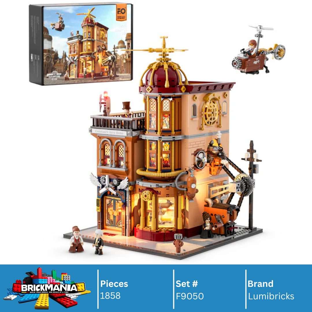 Lumibricks F9050 Steampunk Flying Club Building Toy Set | 1858 PCS