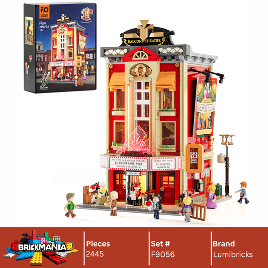 Lumibricks F9056 Balcony Theatre Building Toy Set | 2445 PCS
