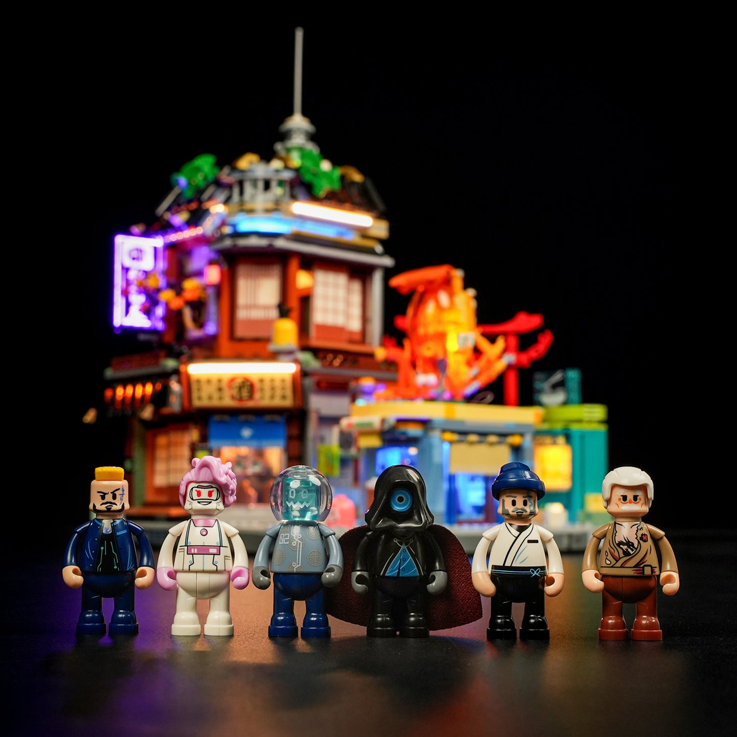 Lumibricks F9073 Japanese Izakaya Building Toy Set | 1980 PCS