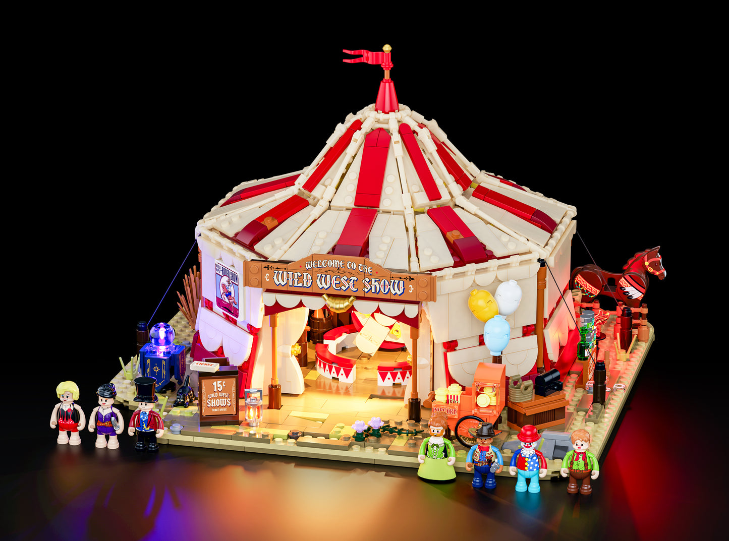 Lumibricks L9079 Traveling Circus Building Toy Set | 1962 PCS