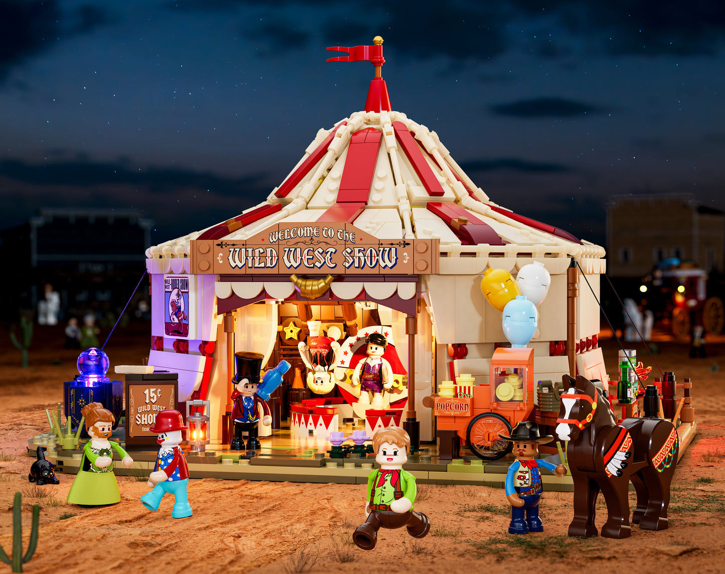 Lumibricks L9079 Traveling Circus Building Toy Set | 1962 PCS