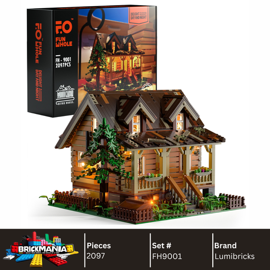 Lumibricks FH9001 Wood Cabin Building Toy Set | 2097 PCS