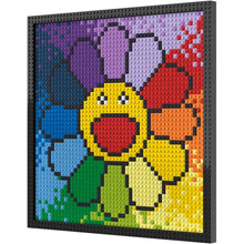 N0144 Rainbow Flower Mosaic Wall Art | 2304 PCS