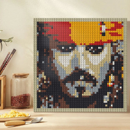 N0233 Jack Sparrow Mosaic Wall Art | 2304 PCS