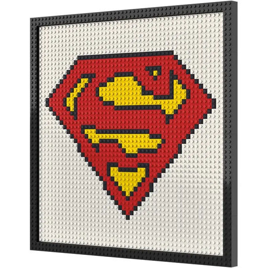 N0067 Superman Logo Mosaic Wall Art | 2304 PCS
