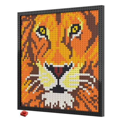 N0168 Lion Mosaic Wall Art | 2304 PCS