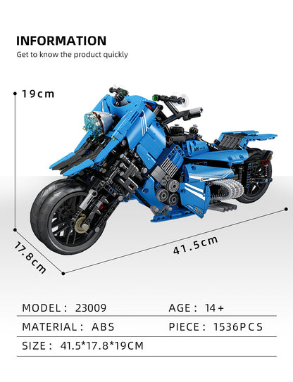 Mould King 23009 The Fly Motorcycle Model Building Toy Set | 1536 PCS