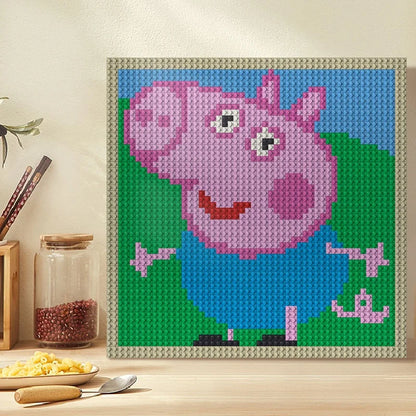 N0058 George Pig Mosaic Wall Art | 2304 PCS