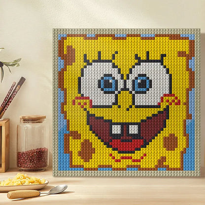 N0046 SpongeBob Mosaic Wall Art | 2304 PCS