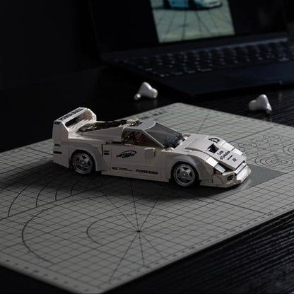 Happy Build PB8844 Ferrari F40 Building Toy Set | 394 PCS | Buildable Car with Display Container