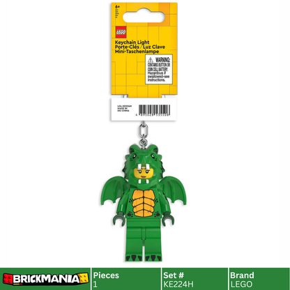 LEGO KE224H Minifigures Keychain Light Green Dragon Girl | 1 PCS