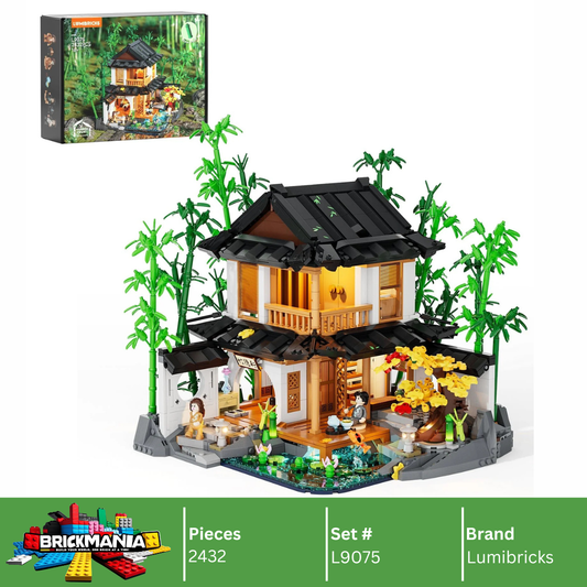 Lumibricks L9075 Bamboo House Building Toy Set | 2432 PCS