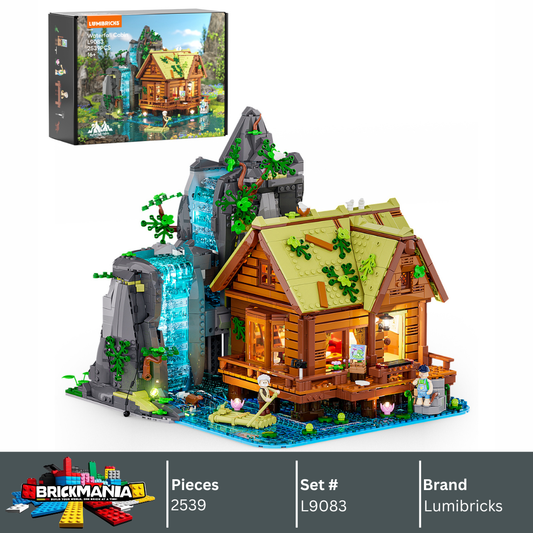 Lumibricks L9083 Waterfall Cabin Building Toy Set | 2539 PCS
