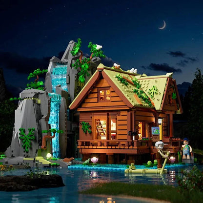 Lumibricks L9083 Waterfall Cabin Building Toy Set | 2539 PCS
