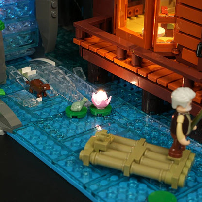 Lumibricks L9083 Waterfall Cabin Building Toy Set | 2539 PCS