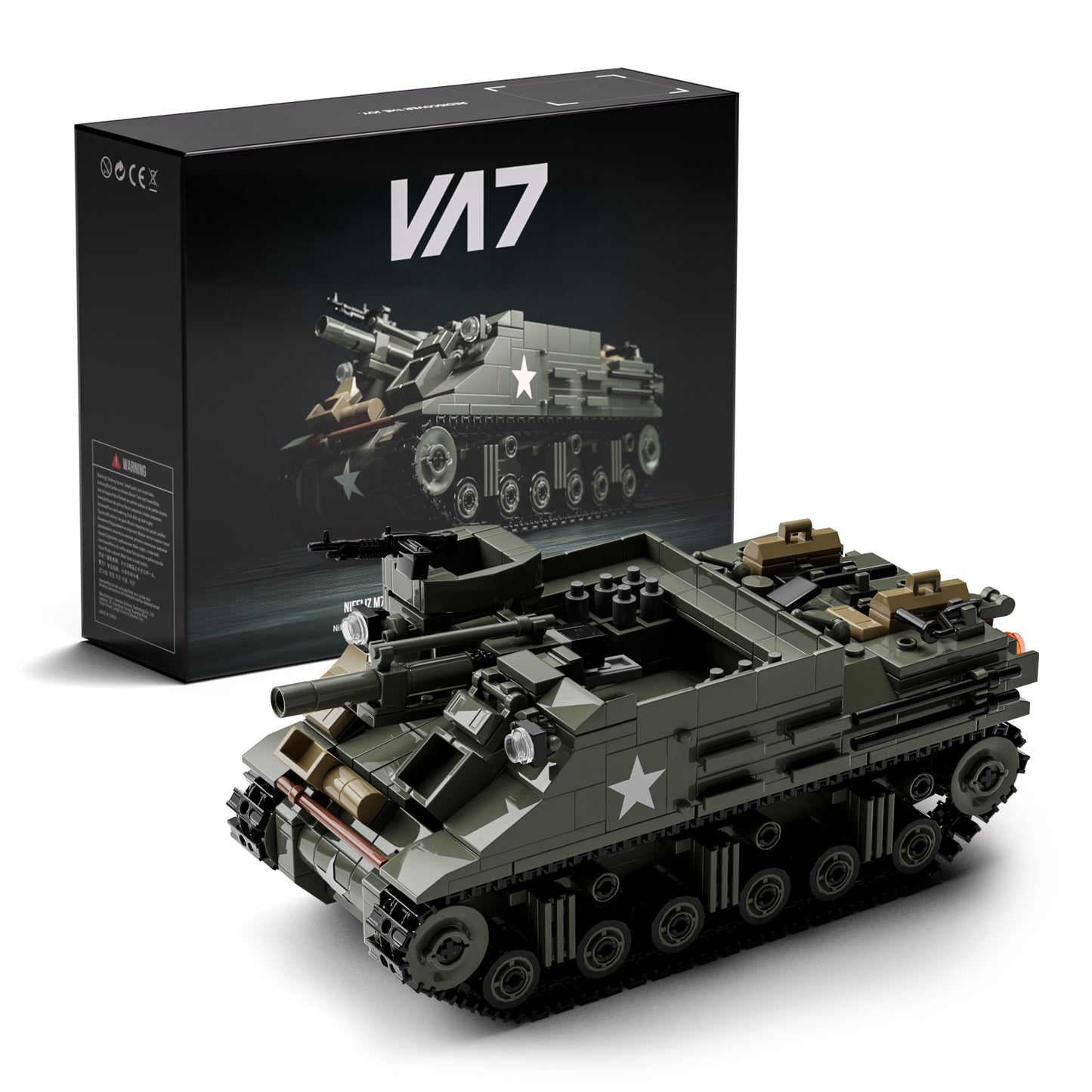 Nifeliz NF10336 M7 Priest Tank Model Building Set | 646 PCS