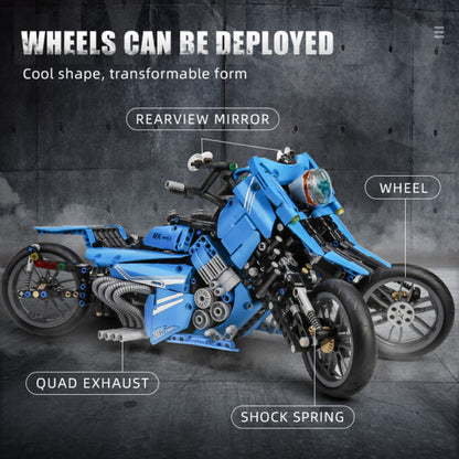 Mould King 23009 The Fly Motorcycle Model Building Toy Set | 1536 PCS