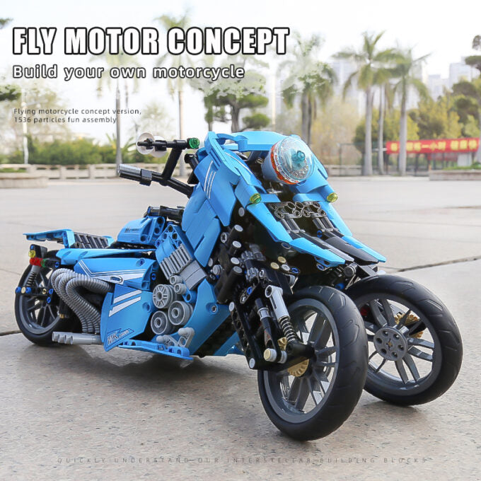 Mould King 23009 The Fly Motorcycle Model Building Toy Set | 1536 PCS