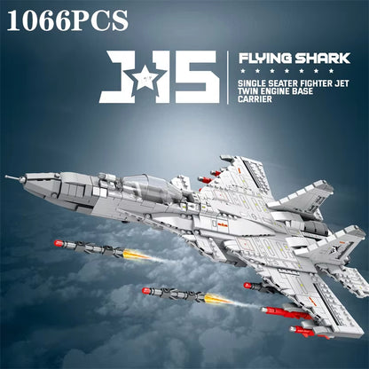 Reobrix 33028 J‑15 Fighter Jet Building Toy Set | 1066 PCS