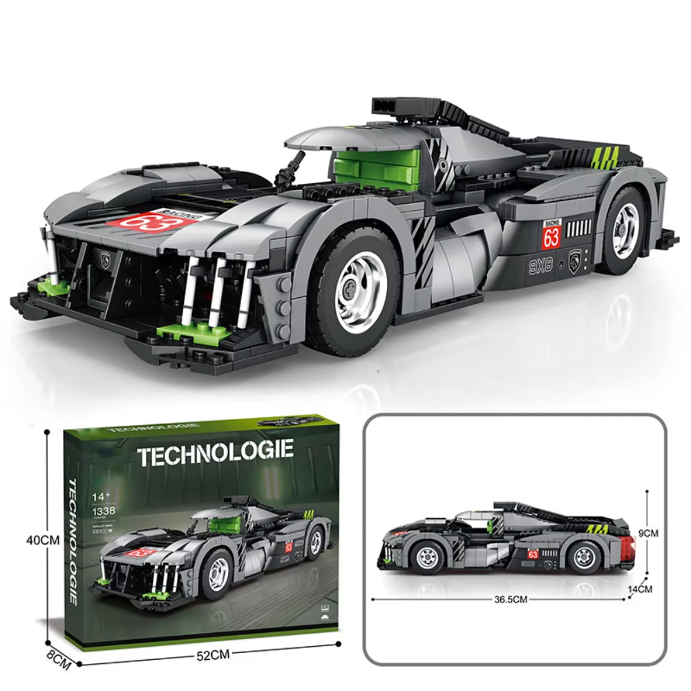 Reobrix 11031 Peugeot 9X8 Racer Building Toy Set | 1338 PCS