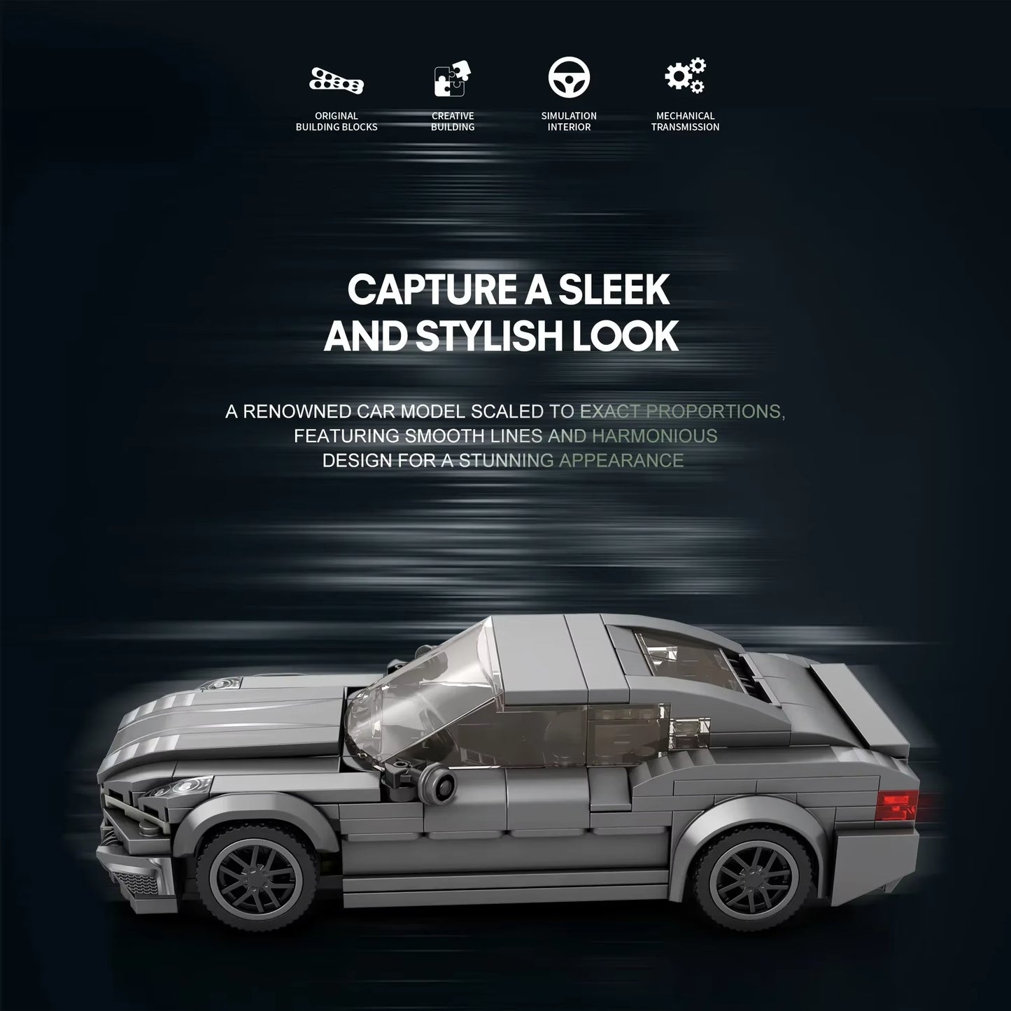 Reobrix 815 BMW Sports Car Building Toy Set | 369 PCS