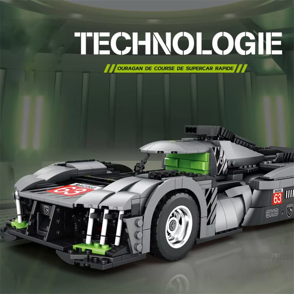 Reobrix 11031 Peugeot 9X8 Racer Building Toy Set | 1338 PCS