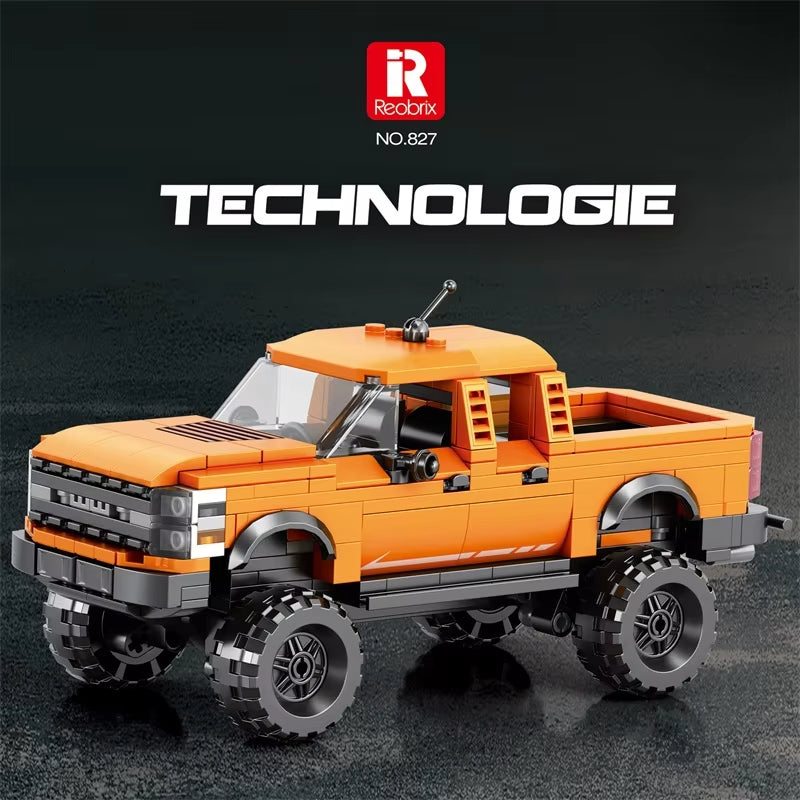 Reobrix 827 Raptor Pickup Truck Building Toy Set | 423 PCS