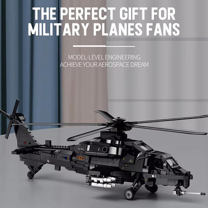 Reobrix 33033 CAICZ-10 Military Attack Helicopter Building Toy Set | 1366 PCS