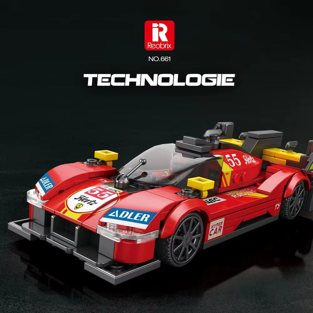 Reobrix 661 Ferrari 499P Race Car Building Toy Set | 307 PCS