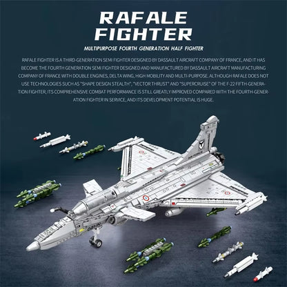 Reobrix 33035 Dassault Rafale Fighter Jet Building Toy Set | 2099 PCS