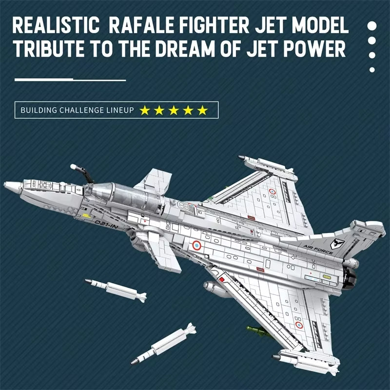 Reobrix 33035 Dassault Rafale Fighter Jet Building Toy Set | 2099 PCS