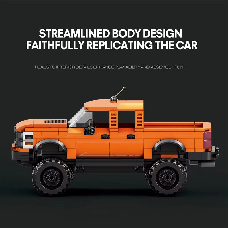 Reobrix 827 Raptor Pickup Truck Building Toy Set | 423 PCS