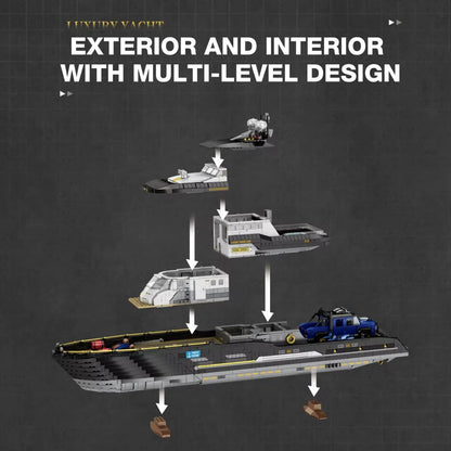 Reobrix 66103 Luxury Yacht Building Toy Set | 4421 PCS