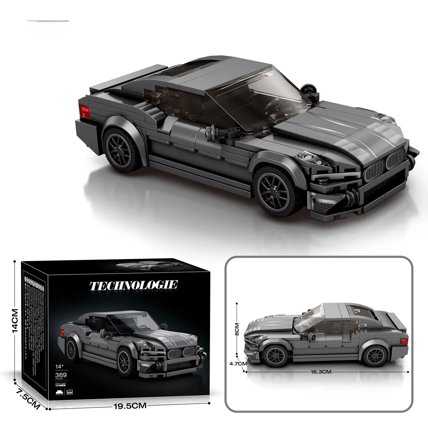 Reobrix 815 BMW Sports Car Building Toy Set | 369 PCS