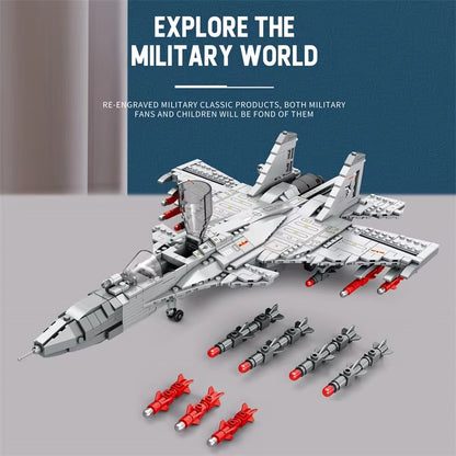 Reobrix 33028 J‑15 Fighter Jet Building Toy Set | 1066 PCS