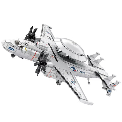 Reobrix 33029 E-2 Hawkeye Airborne Early Warning Aircraft Building Toy Set | 1144 PCS