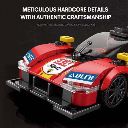 Reobrix 661 Ferrari 499P Race Car Building Toy Set | 307 PCS