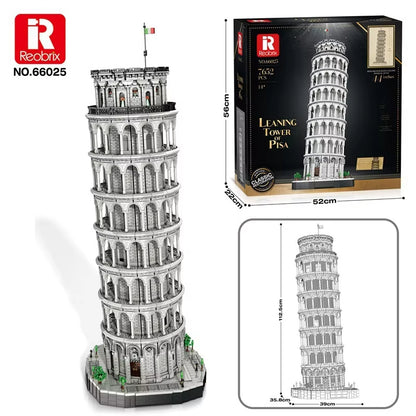 Reobrix 66025 Leaning Tower of Pisa Building Toy Set | 7652 PCS
