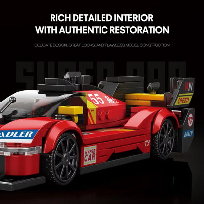 Reobrix 661 Ferrari 499P Race Car Building Toy Set | 307 PCS