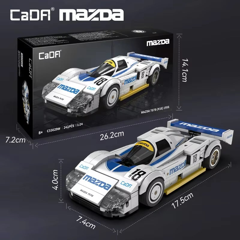 CaDA C55029W Mazda 787B (#18) 1991 Building Toy Set | 242 PCS